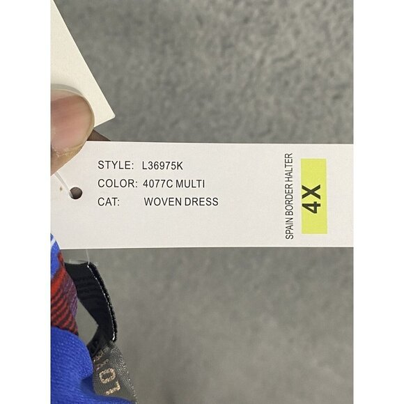 Love x Design Womens Spain Printed Maxi Dress Multi Sleeveless Plus Size 4X NWT - Picture 7 of 11